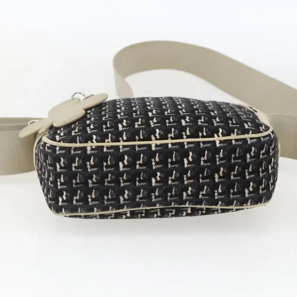 Chanel Canvas Shoulder Bag Black